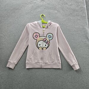 Hello Kitty X Tokidoki Junior Hoodie M Pink Donut Fleece Ful Zip